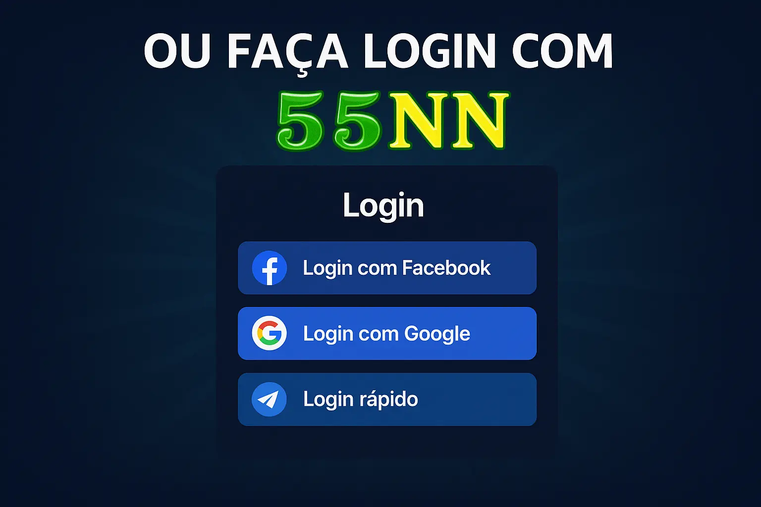 Não Perca tempo, o rRgistro na site 55NN